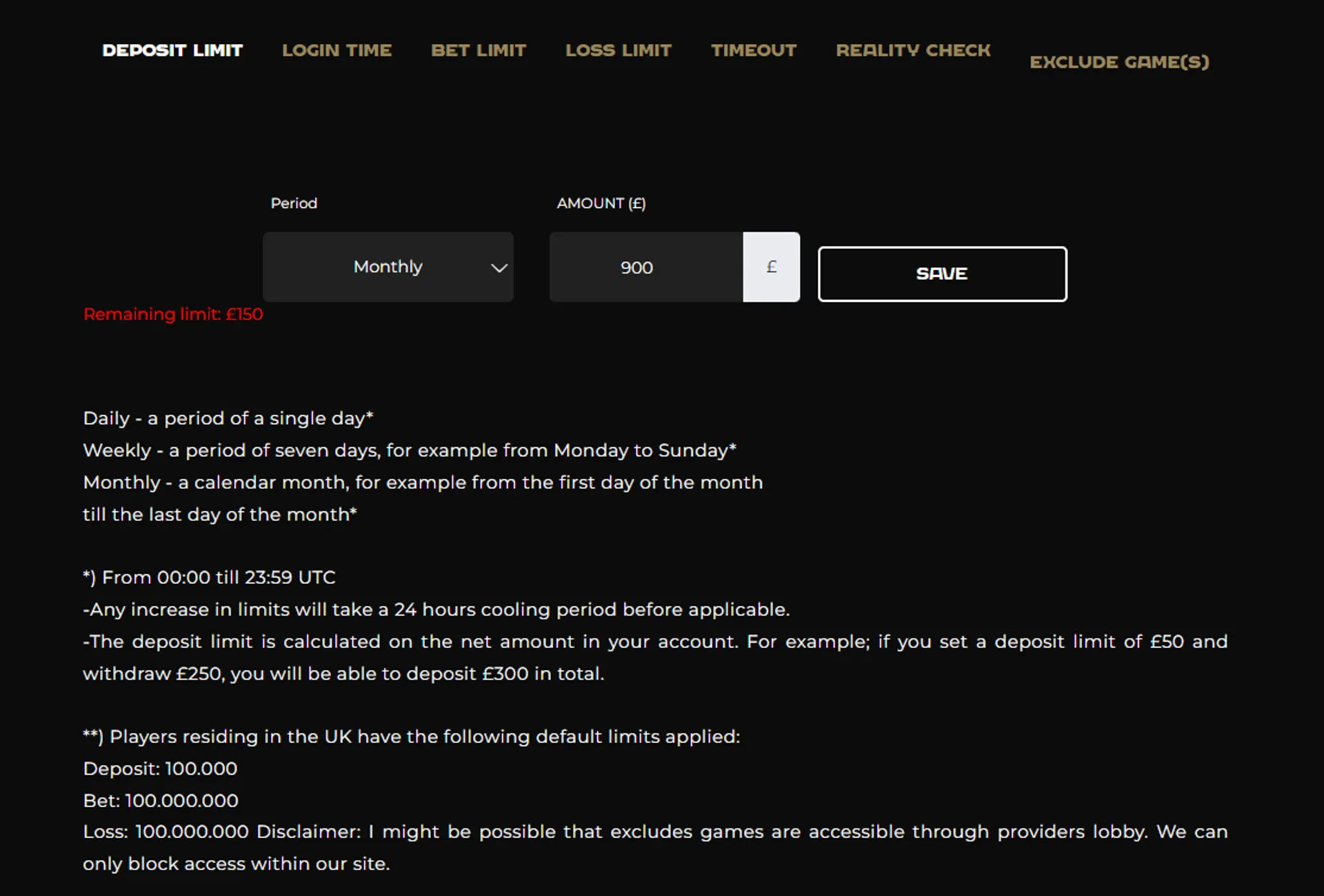 Responsible gambling at Pub Casino