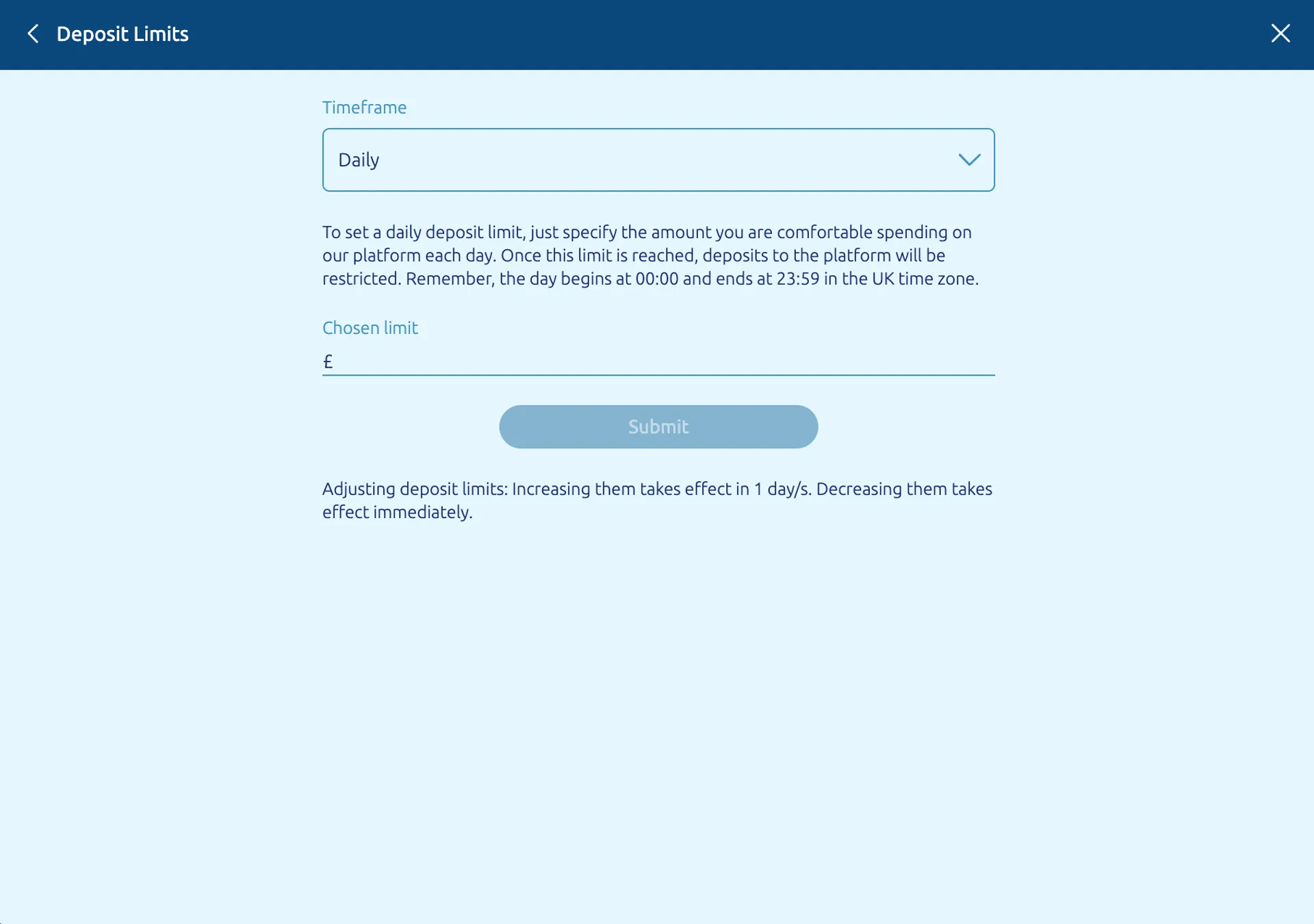 DrueckGlueck Casino Responsible Gambling Tools