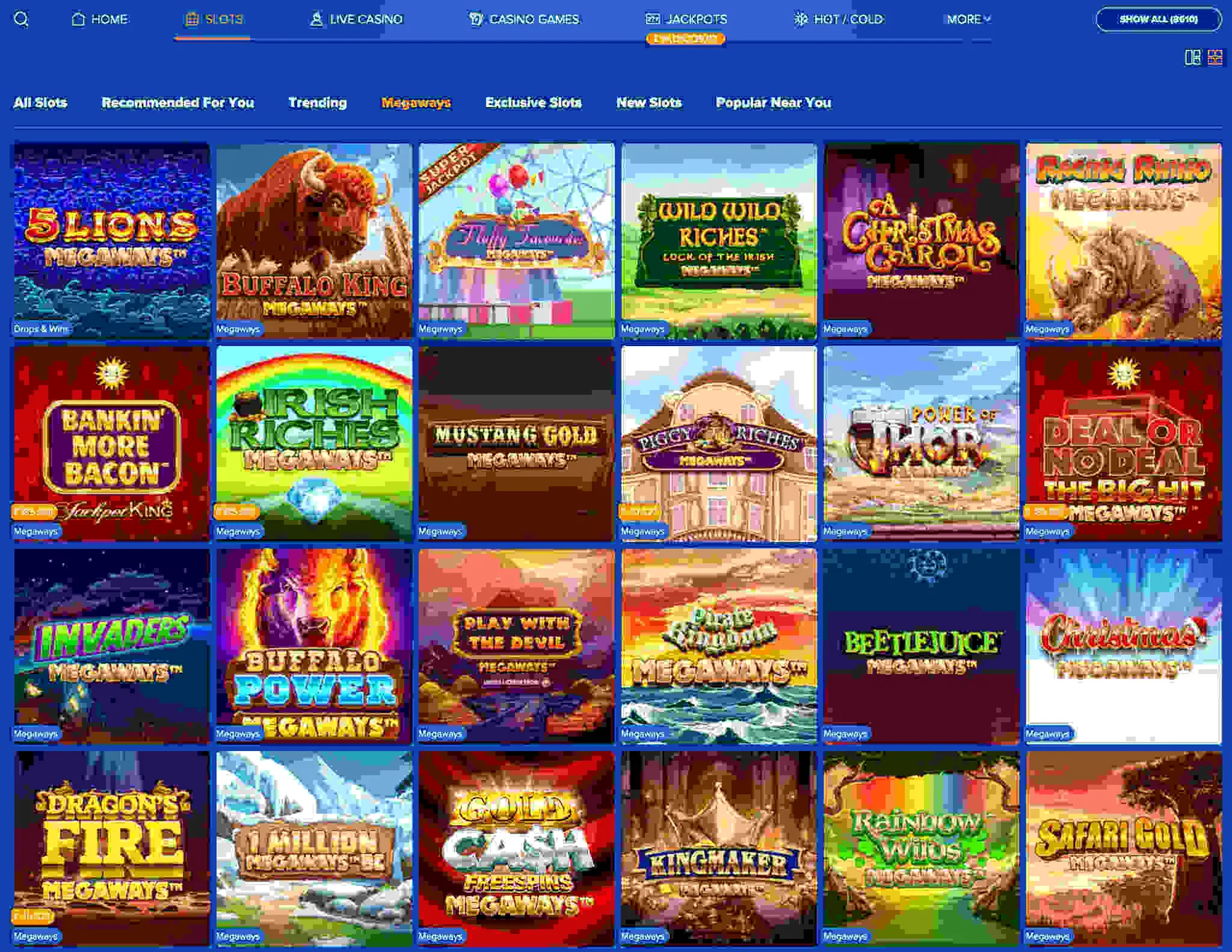 Ahti Games Casino Megaways slots