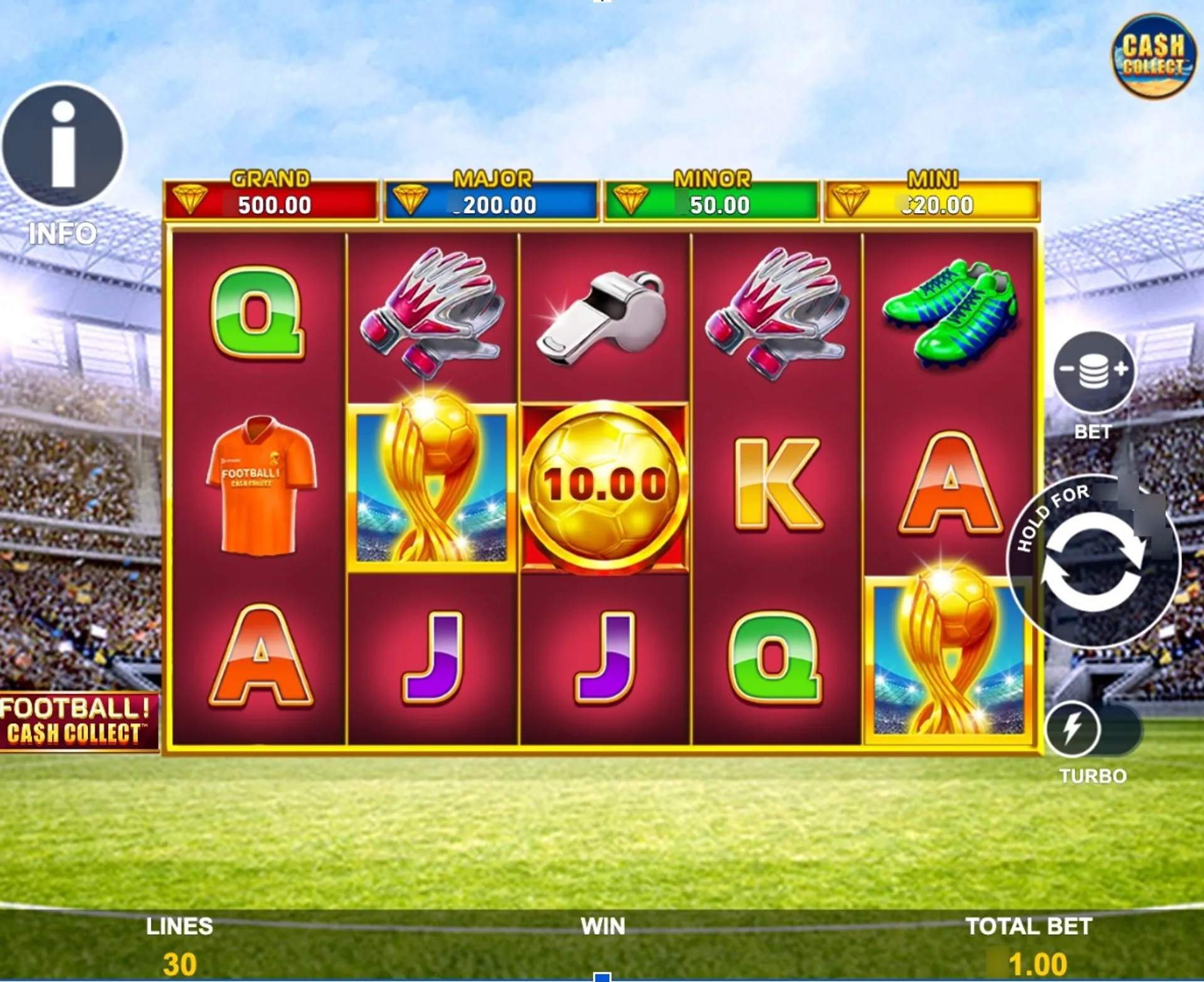 Football Cash Collect Slot Theme