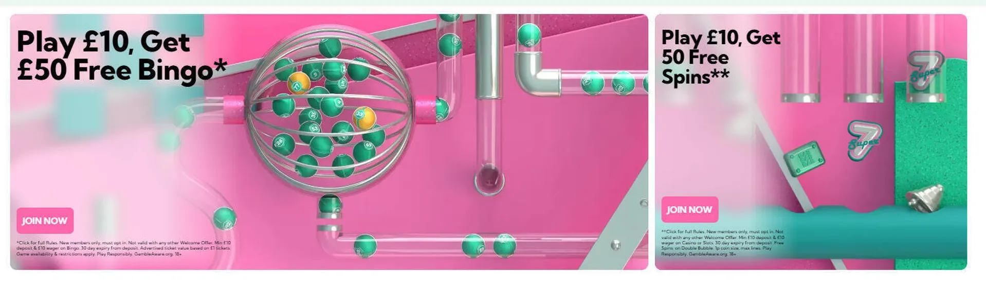 Double Bubble Bingo Casino welcome bonus