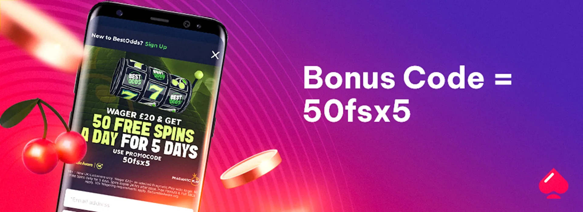 Image showing the bestodds promo code