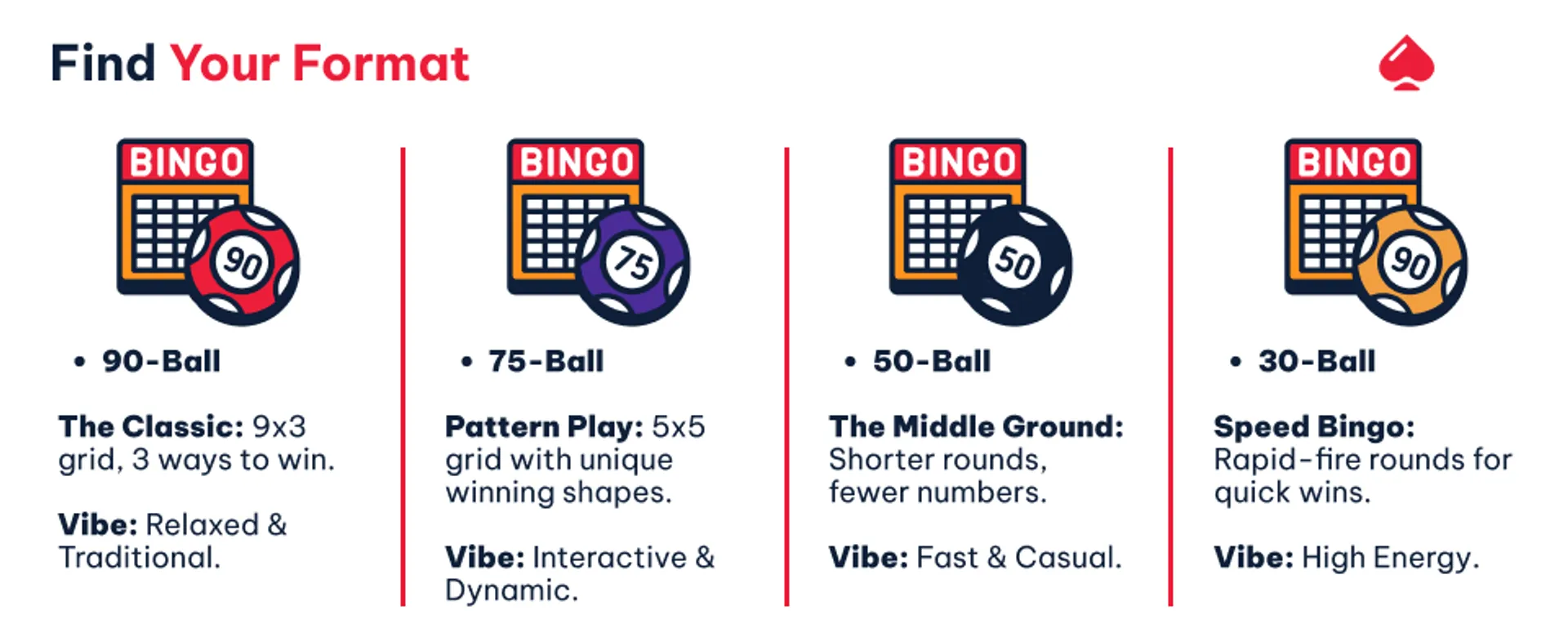 Image showing the different bingo formats