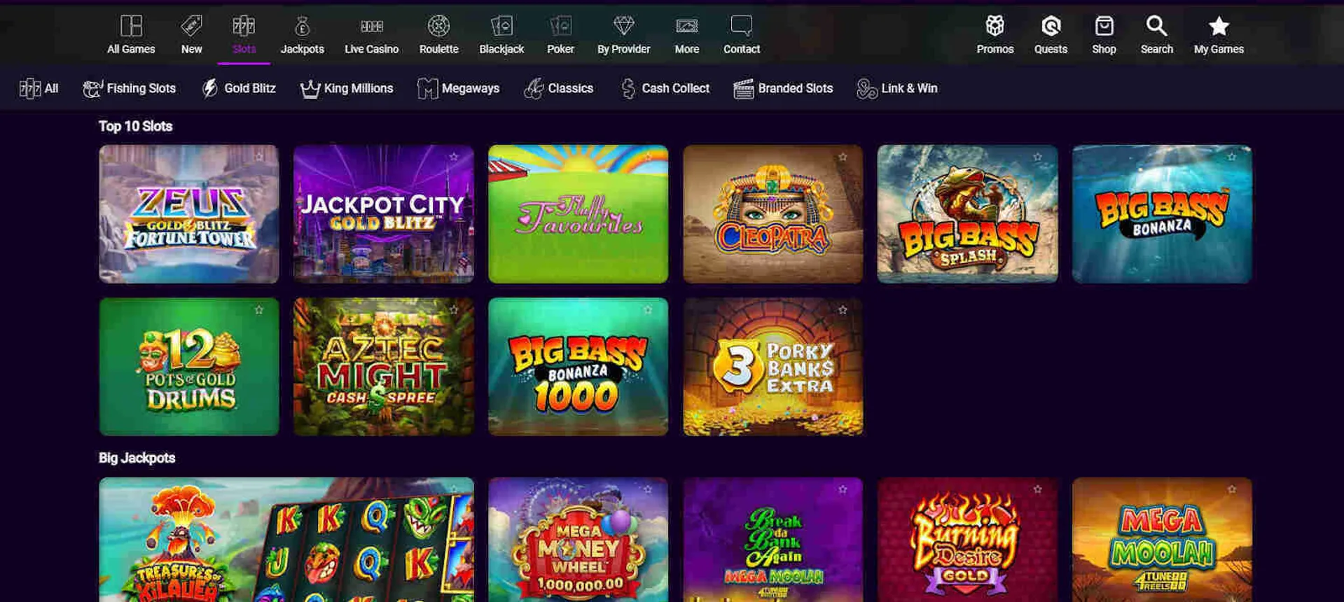 Jackpot City online slots and Megaways
