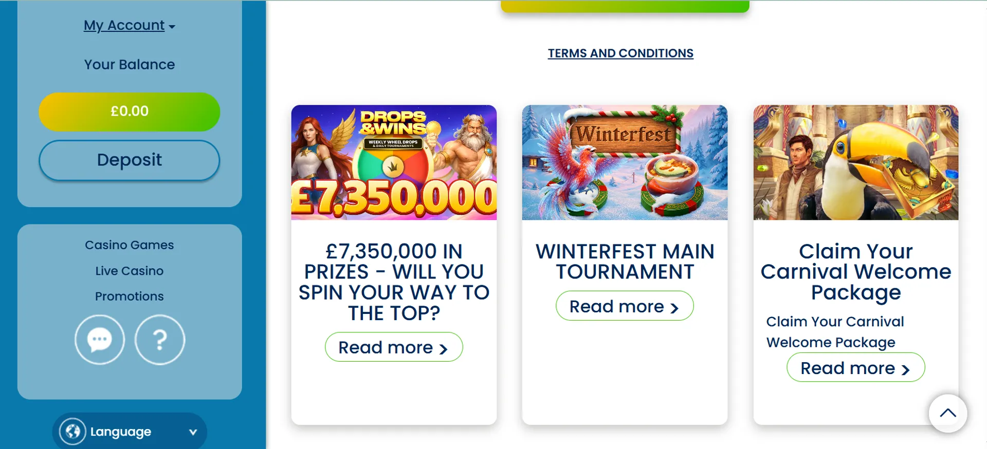 Other bonuses for new and existing players