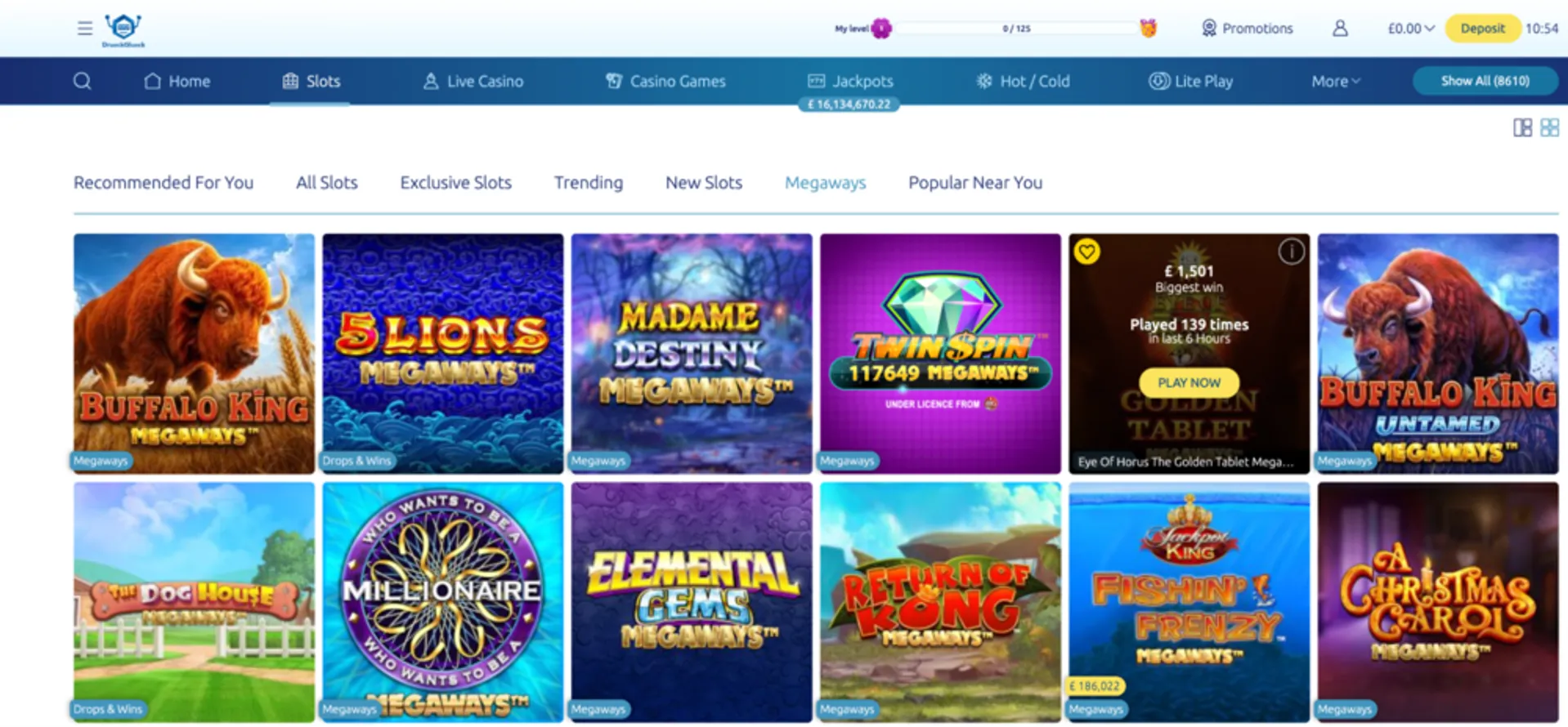 DrueckGlueck Casino Megaways Slots