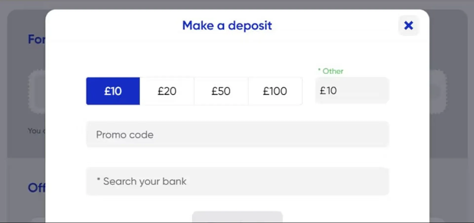 Make a deposit at mrQ