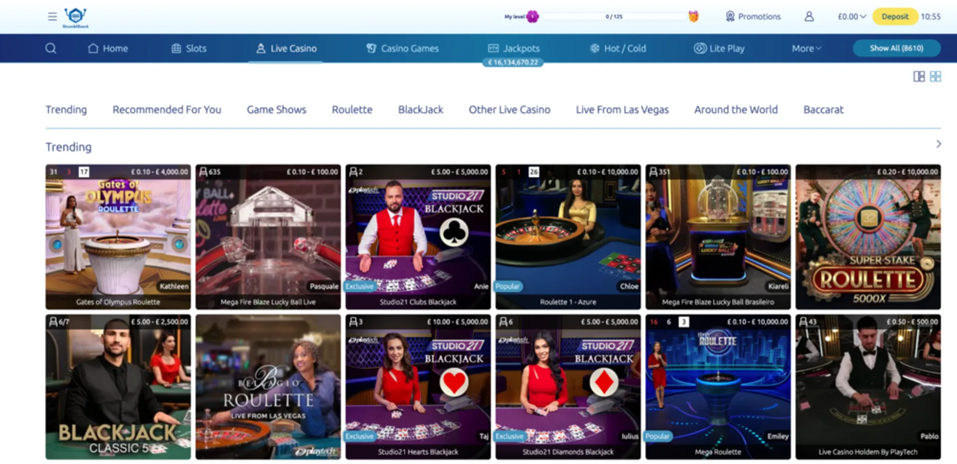 DrueckGlueck Casino Live Games