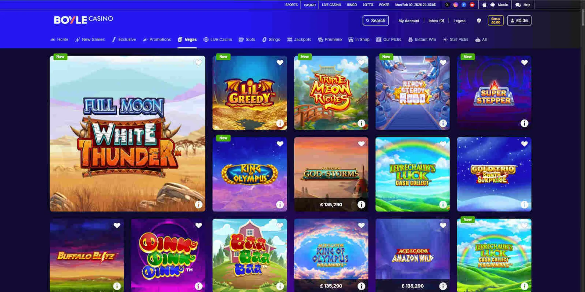 BoyleSports online slots and Megaways