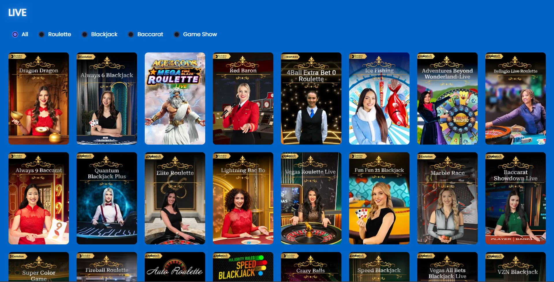 Monster Casino Live Games