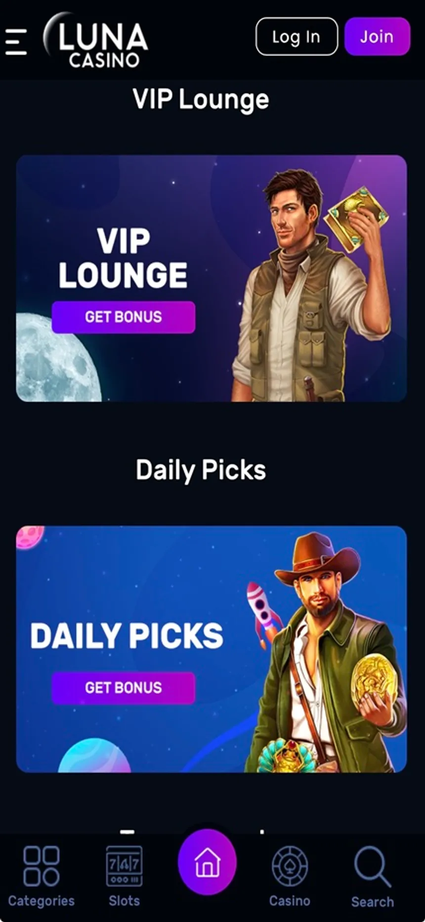 Mobile Luna Casino