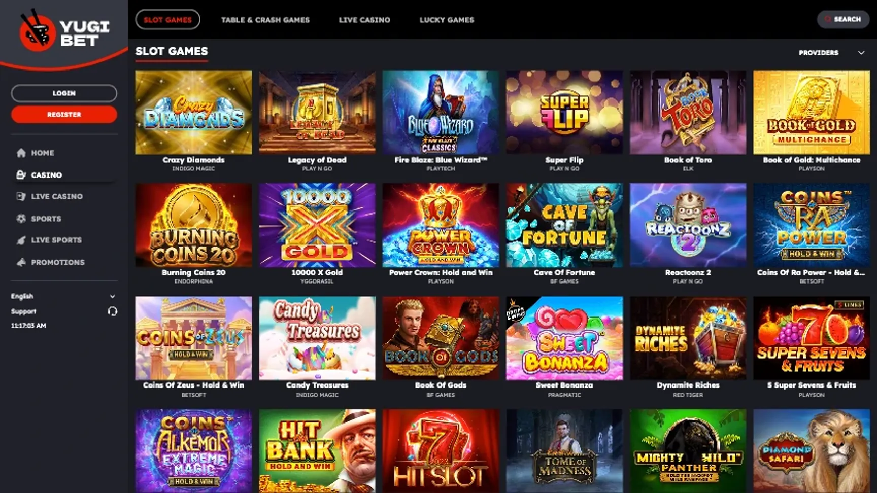 Yugibet slots Slot selection at Yugibet